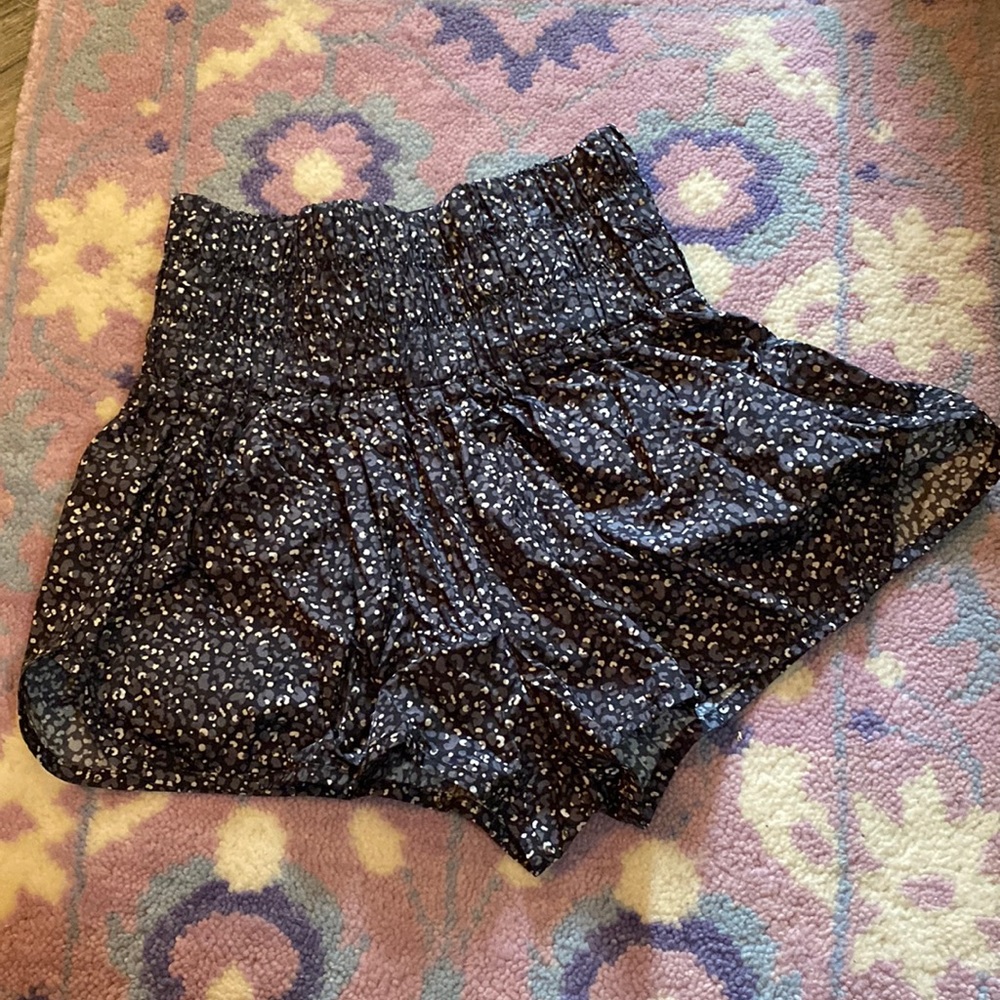 Free People Movement Gray/Black/White High Waisted Short